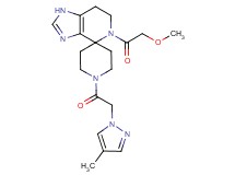 5-(methoxyacetyl)-1'-[(4-methyl-1H-pyrazol-1-yl)acetyl]-1,5,6,7-tetrahydrospiro[imidazo[4,5-c]pyridine-4,4'-piperidine]
