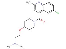 2-({1-[(6-chloro-2-methylquinolin-4-yl)carbonyl]piperidin-4-yl}oxy)-N,N-dimethylethanamine