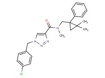 1-(4-chlorobenzyl)-N-[(2,2-dimethyl-1-phenylcyclopropyl)methyl]-N-methyl-1H-1,2,3-triazole-4-carboxamide