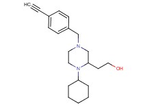 2-[1-cyclohexyl-4-(4-ethynylbenzyl)-2-piperazinyl]ethanol