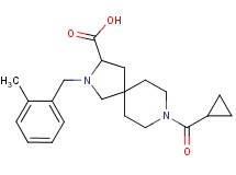 8-(cyclopropylcarbonyl)-2-(2-methylbenzyl)-2,8-diazaspiro[4.5]decane-3-carboxylic acid