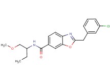 2-(3-chlorobenzyl)-N-[1-(methoxymethyl)propyl]-1,3-benzoxazole-6-carboxamide