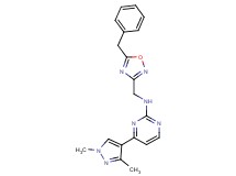 N-[(5-benzyl-1,2,4-oxadiazol-3-yl)methyl]-4-(1,3-dimethyl-1H-pyrazol-4-yl)pyrimidin-2-amine