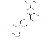 N,N,4-trimethyl-5-{[4-(1H-pyrrol-2-ylcarbonyl)-1-piperazinyl]carbonyl}-2-pyrimidinamine