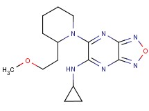 N-cyclopropyl-6-[2-(2-methoxyethyl)-1-piperidinyl][1,2,5]oxadiazolo[3,4-b]pyrazin-5-amine
