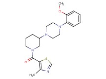 1-(2-methoxyphenyl)-4-{1-[(4-methyl-1,3-thiazol-5-yl)carbonyl]-3-piperidinyl}piperazine