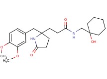 3-[2-(3,4-dimethoxybenzyl)-5-oxo-2-pyrrolidinyl]-N-[(1-hydroxycyclohexyl)methyl]propanamide