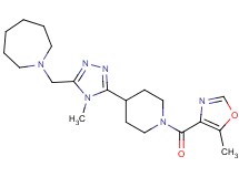 1-[(4-methyl-5-{1-[(5-methyl-1,3-oxazol-4-yl)carbonyl]piperidin-4-yl}-4H-1,2,4-triazol-3-yl)methyl]azepane