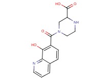 4-[(8-hydroxyquinolin-7-yl)carbonyl]piperazine-2-carboxylic acid