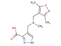 4-{[[(3,5-dimethylisoxazol-4-yl)methyl](methyl)amino]methyl}-1H-pyrazole-3-carboxylic acid