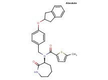 N-[4-(2,3-dihydro-1H-inden-2-yloxy)benzyl]-5-methyl-N-[(3S)-2-oxo-3-azepanyl]-2-thiophenecarboxamide