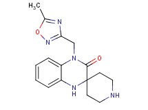 4'-[(5-methyl-1,2,4-oxadiazol-3-yl)methyl]-1',4'-dihydro-3'H-spiro[piperidine-4,2'-quinoxalin]-3'-one hydrochloride