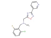 (2-chloro-6-fluorobenzyl)methyl{[3-(3-pyridinyl)-1,2,4-oxadiazol-5-yl]methyl}amine