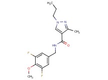 N-(3,5-difluoro-4-methoxybenzyl)-3-methyl-1-propyl-1H-pyrazole-4-carboxamide