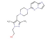 2-{4-[(4-imidazo[1,2-b]pyridazin-6-ylpiperazin-1-yl)methyl]-3,5-dimethyl-1H-pyrazol-1-yl}ethanol