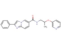 2-phenyl-N-[2-(pyridin-3-yloxy)propyl]imidazo[1,2-a]pyridine-6-carboxamide