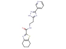 N-[2-(3-pyridin-3-yl-1H-1,2,4-triazol-5-yl)ethyl]-4,5,6,7-tetrahydro-1,3-benzothiazole-2-carboxamide