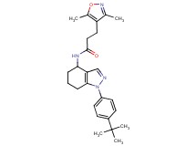 N-[1-(4-tert-butylphenyl)-4,5,6,7-tetrahydro-1H-indazol-4-yl]-3-(3,5-dimethyl-4-isoxazolyl)propanamide