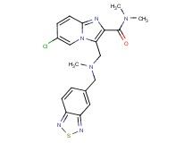 3-{[(2,1,3-benzothiadiazol-5-ylmethyl)(methyl)amino]methyl}-6-chloro-N,N-dimethylimidazo[1,2-a]pyridine-2-carboxamide