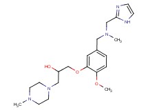1-(5-{[(1H-imidazol-2-ylmethyl)(methyl)amino]methyl}-2-methoxyphenoxy)-3-(4-methylpiperazin-1-yl)propan-2-ol