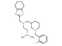 N-{[1-(2-fluorobenzyl)-3-piperidinyl]methyl}-N',N'-dimethyl-N-(4,5,6,7-tetrahydro-1,3-benzothiazol-2-ylmethyl)-1,2-ethanediamine