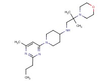 N-(2-methyl-2-morpholin-4-ylpropyl)-1-(6-methyl-2-propylpyrimidin-4-yl)piperidin-4-amine