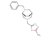 (1S*,5R*)-6-benzyl-3-[(5-methyl-1,3,4-oxadiazol-2-yl)methyl]-3,6-diazabicyclo[3.2.2]nonane