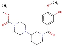 ethyl 4-[1-(3-hydroxy-4-methoxybenzoyl)-3-piperidinyl]-1-piperazinecarboxylate
