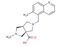 (3aS*,6aS*)-2-methyl-5-[(6-methylquinolin-5-yl)methyl]hexahydropyrrolo[3,4-c]pyrrole-3a(1H)-carboxylic acid