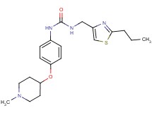 N-{4-[(1-methylpiperidin-4-yl)oxy]phenyl}-N'-[(2-propyl-1,3-thiazol-4-yl)methyl]urea