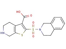 2-(3,4-dihydroisoquinolin-2(1H)-ylsulfonyl)-4,5,6,7-tetrahydrothieno[2,3-c]pyridine-3-carboxylic acid
