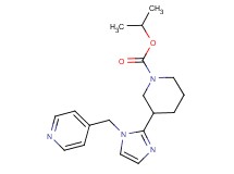 isopropyl 3-[1-(pyridin-4-ylmethyl)-1H-imidazol-2-yl]piperidine-1-carboxylate