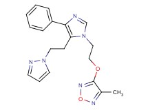3-methyl-4-(2-{4-phenyl-5-[2-(1H-pyrazol-1-yl)ethyl]-1H-imidazol-1-yl}ethoxy)-1,2,5-oxadiazole