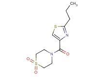 4-[(2-propyl-1,3-thiazol-4-yl)carbonyl]thiomorpholine 1,1-dioxide