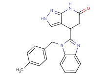 4-[1-(4-methylbenzyl)-1H-benzimidazol-2-yl]-2,4,5,7-tetrahydro-6H-pyrazolo[3,4-b]pyridin-6-one