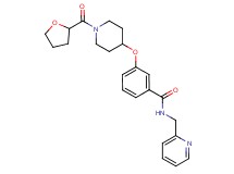 N-(2-pyridinylmethyl)-3-{[1-(tetrahydro-2-furanylcarbonyl)-4-piperidinyl]oxy}benzamide