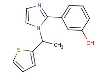 3-{1-[1-(2-thienyl)ethyl]-1H-imidazol-2-yl}phenol