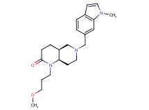(4aS*,8aR*)-1-(3-methoxypropyl)-6-[(1-methyl-1H-indol-6-yl)methyl]octahydro-1,6-naphthyridin-2(1H)-one