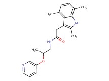 N-[2-(3-pyridinyloxy)propyl]-2-(2,4,7-trimethyl-1H-indol-3-yl)acetamide