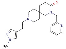9-[2-(1-methyl-1H-pyrazol-4-yl)ethyl]-2-(pyridin-2-ylmethyl)-2,9-diazaspiro[5.5]undecan-3-one