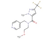 N-(2-methoxyethyl)-1-methyl-N-(pyridin-4-ylmethyl)-3-(trifluoromethyl)-1H-pyrazole-5-carboxamide