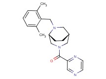 (1R*,5R*)-6-(2,6-dimethylbenzyl)-3-(pyrazin-2-ylcarbonyl)-3,6-diazabicyclo[3.2.2]nonane