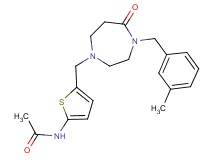 N-(5-{[4-(3-methylbenzyl)-5-oxo-1,4-diazepan-1-yl]methyl}-2-thienyl)acetamide