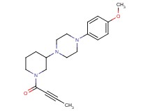 1-[1-(2-butynoyl)-3-piperidinyl]-4-(4-methoxyphenyl)piperazine