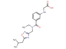 {[3-({ethyl[(5-isobutyl-1,2,4-oxadiazol-3-yl)methyl]amino}carbonyl)phenyl]amino}acetic acid