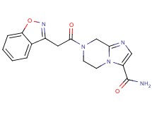 7-(1,2-benzisoxazol-3-ylacetyl)-5,6,7,8-tetrahydroimidazo[1,2-a]pyrazine-3-carboxamide
