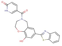 5-{[7-(1,3-benzothiazol-2-yl)-9-hydroxy-2,3-dihydro-1,4-benzoxazepin-4(5H)-yl]carbonyl}pyridin-2(1H)-one