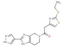 5-{[2-(ethylthio)-1,3-thiazol-4-yl]acetyl}-2-(1H-pyrazol-4-yl)-4,5,6,7-tetrahydro-1H-imidazo[4,5-c]pyridine