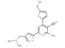 2-amino-6-{4-[(dimethylamino)methyl]-2-thienyl}-4-[5-(hydroxymethyl)-2-furyl]nicotinonitrile