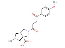 (3aS*,6aS*)-2-[4-(4-methoxyphenyl)-4-oxobutanoyl]-5-methylhexahydropyrrolo[3,4-c]pyrrole-3a(1H)-carboxylic acid